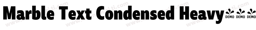 Marble Text Condensed Heavy字体转换